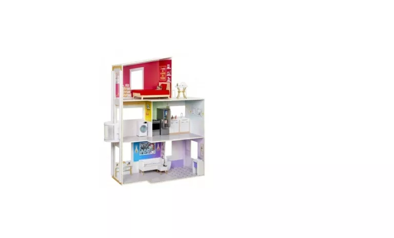 DUŻY DOMEK DLA LALEK Z MEBLAMI RAINBOW HIGH TOWNHOUSE