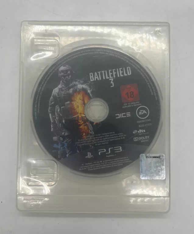 GRA PS3 BATTLEFIELD 3 (BEZ OKŁADKI)