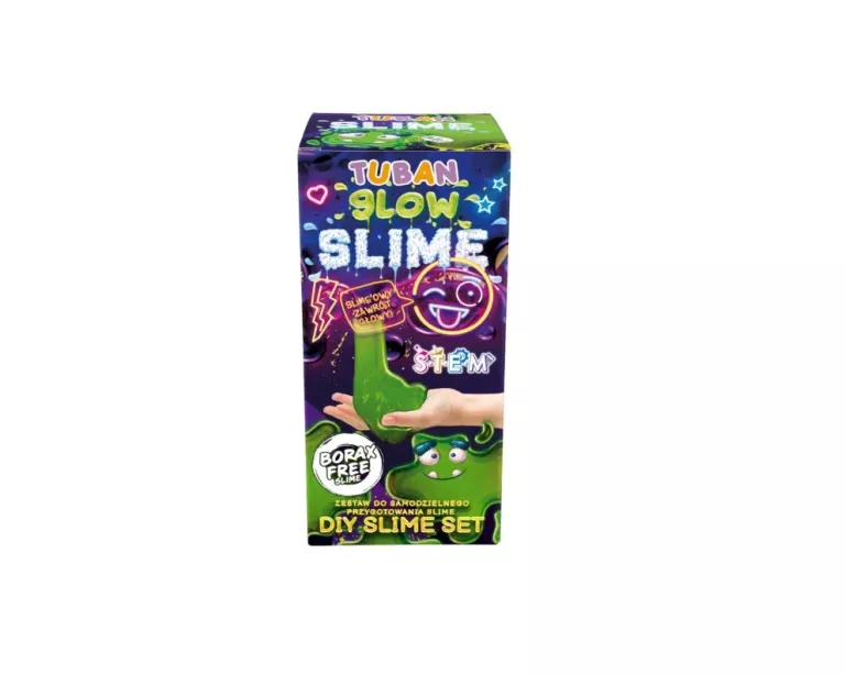 ZESTAW DIY SUPER SLIME GLOW IN THE DARK TUBAN