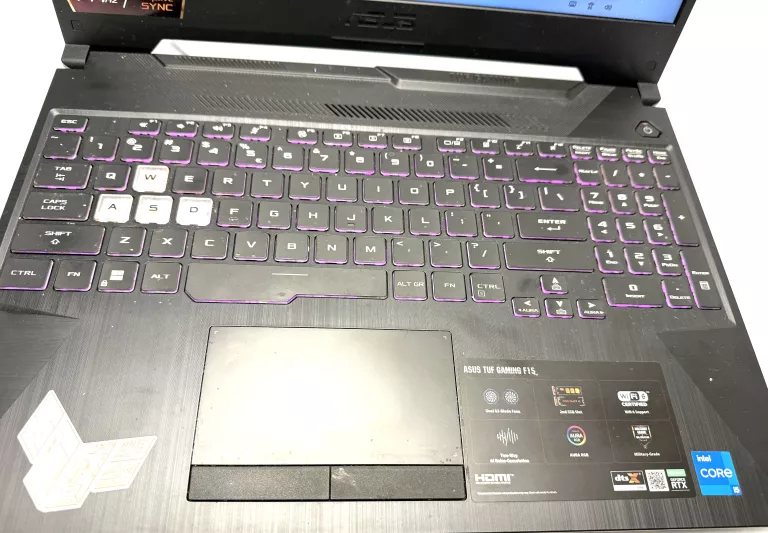 LAPTOP GAMINGOWY ASUS TUF GAMING F15 I5 11GEN 16/512GB PUDEŁKO