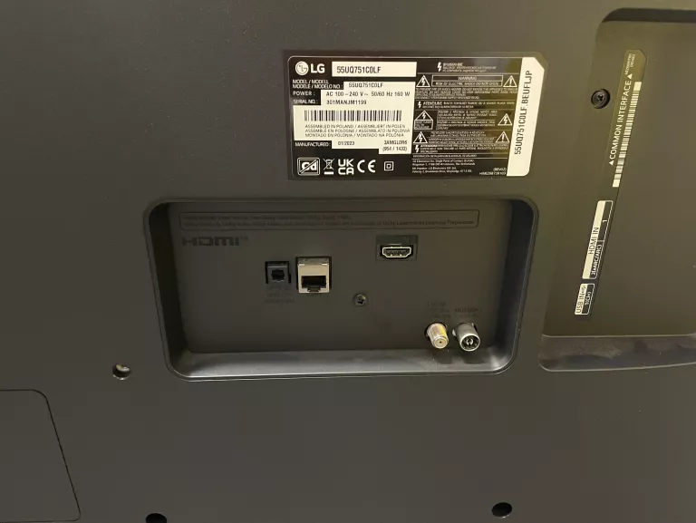TELEWIZOR LED LG 55UQ751COLF 55CALI 4K SMART TV /KPL