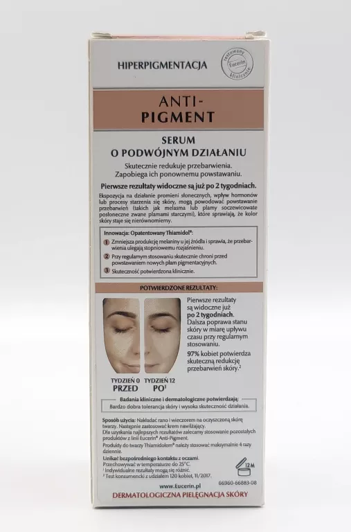 EUCERIN ANTI-PIGMENT SERUM O PODWÓJNYM DZIAŁANIU NA PRZEBARWIENIA, 30 ML