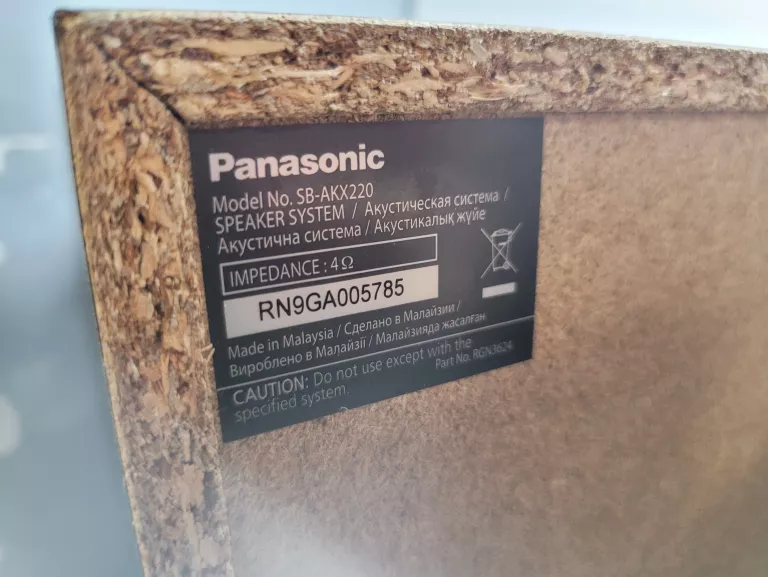 WIEŻA PANASONIC SA-AKX320 +DWA GŁOŚNIKI