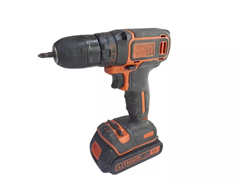 BLACK DECKER WKRĘTARKA AKUMULATOROWA 18V BDCDC18 + AKUMULATOR 1X 1,5AH