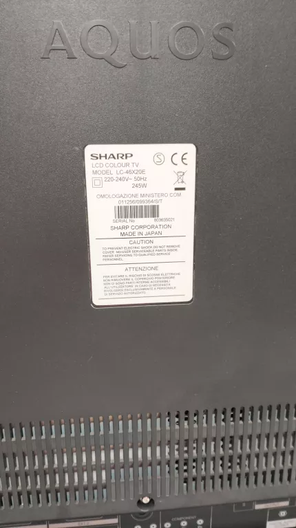 TELEWIZOR SHARP AQUOS LC 46 CALI