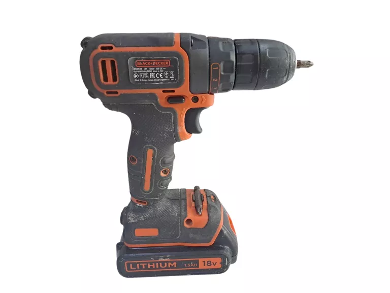BLACK DECKER WKRĘTARKA AKUMULATOROWA 18V BDCDC18 + AKUMULATOR 1X 1,5AH