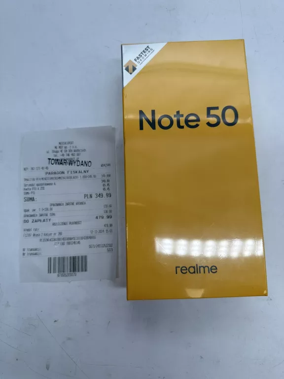 REALME NOTE 50 3/64GB 5000MAH 13MP 6,74" GWARANCJA OD 12-11-2024