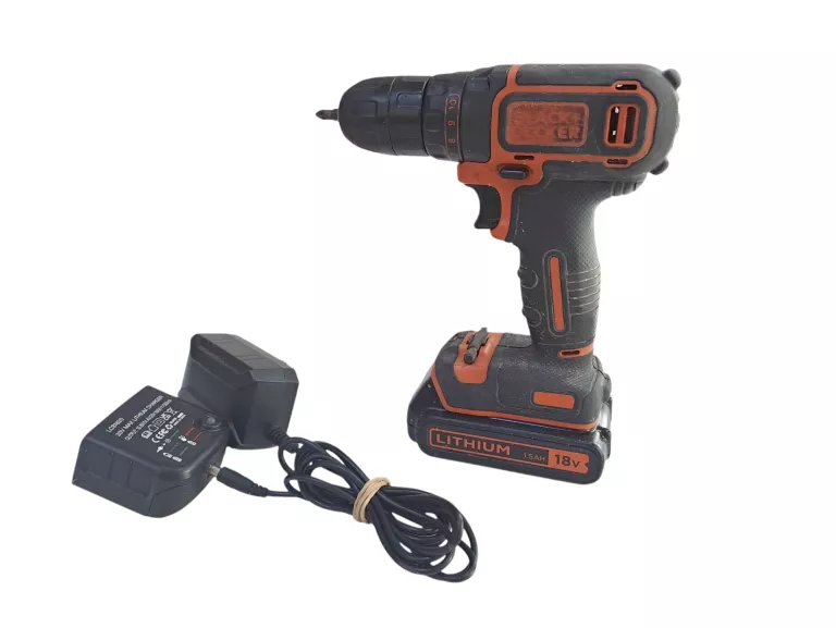 BLACK DECKER WKRĘTARKA AKUMULATOROWA 18V BDCDC18 + AKUMULATOR 1X 1,5AH