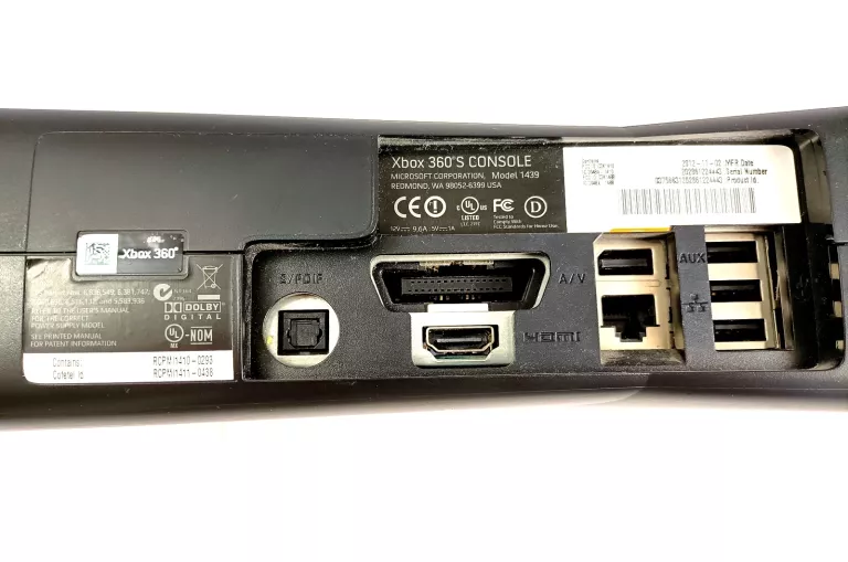 KONSOLA XBOX S 360 + KABEL ZASILAJĄCY + PAD + KINECT