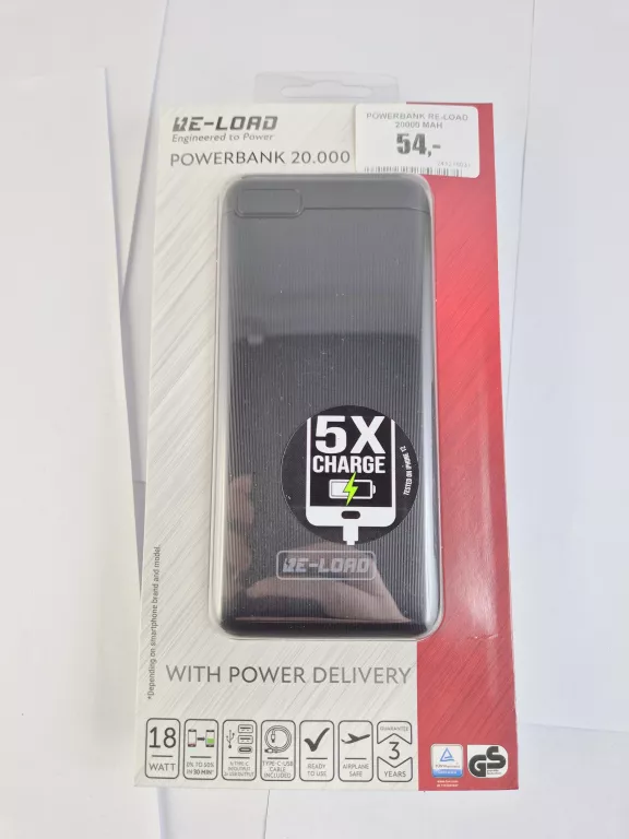 POWERBANK RE-LOAD 20000 MAH