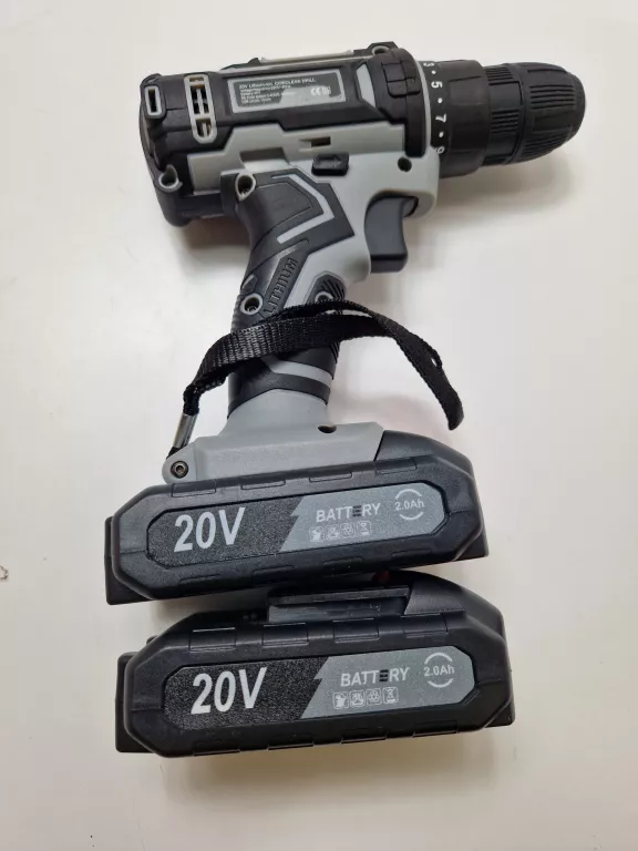 WKRĘTARKA AKUMULATOROWA 20V BATERIA 2000 MAH CORDLESS DRILL