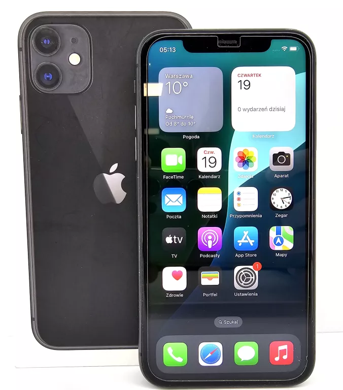 TELEFON APPLE IPHONE 11 128GB / PUDEŁKO/ ŁADOWARKA