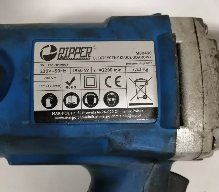 KLUCZ UDAROWY RIPPER M80490 ZESTAW