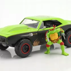 CHEVROLET CHEVY CAMARO 1967 NINJA TURTLES Z FIGURKA RAPHAEL JADA TOYS 1:24
