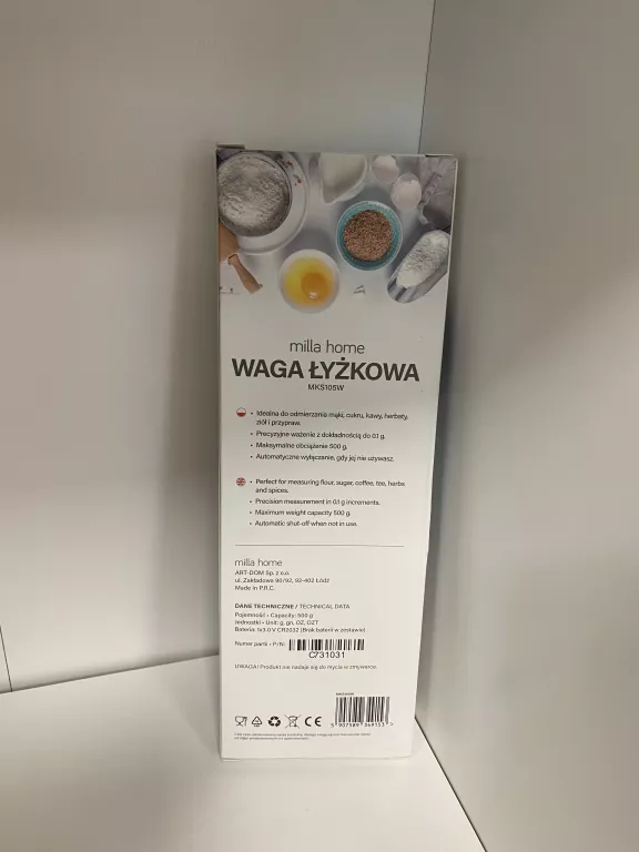 WAGA ŁYŻKOWA MILLA HOME MKS105W