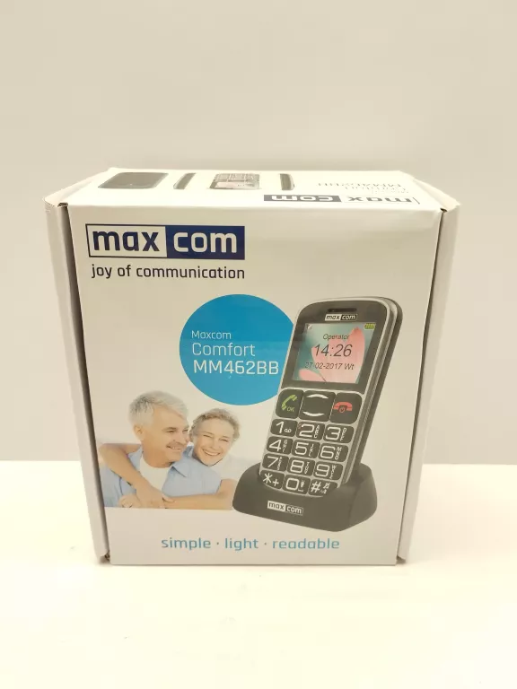 TELEFON KOMÓRKOWY DLA SENIORA Z BAZĄ 3G DUŻE KLAWISZE I SOS