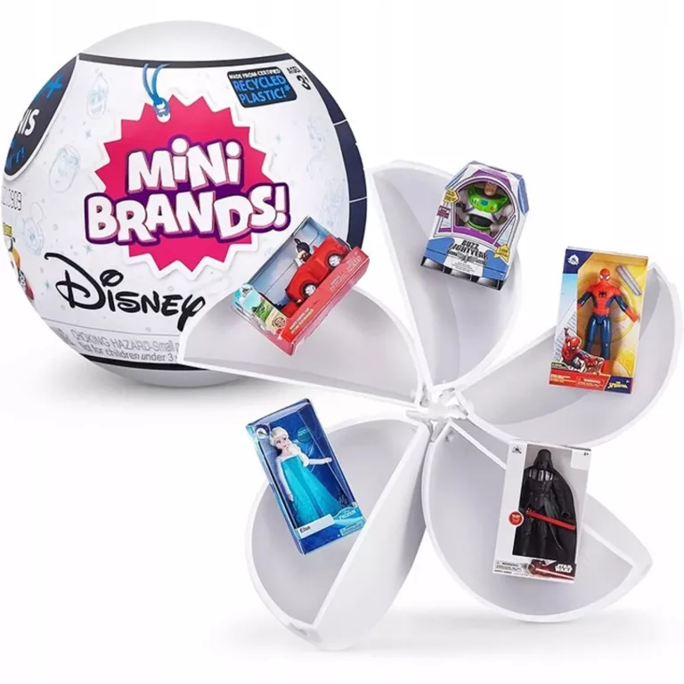 DISNEY 5 SURPRISE MINI BRANDS KULA MINIATURKI KOLEKCJONERSKIE 77114