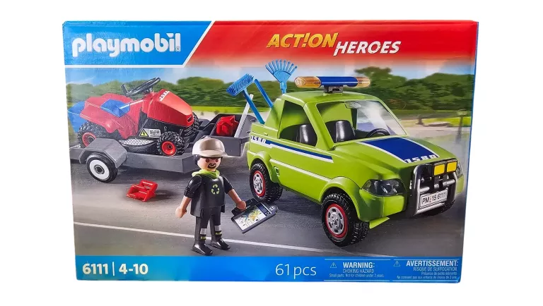 PLAYMOBIL 6111 POJAZD SERWISOWY Z KOSIARKĄ