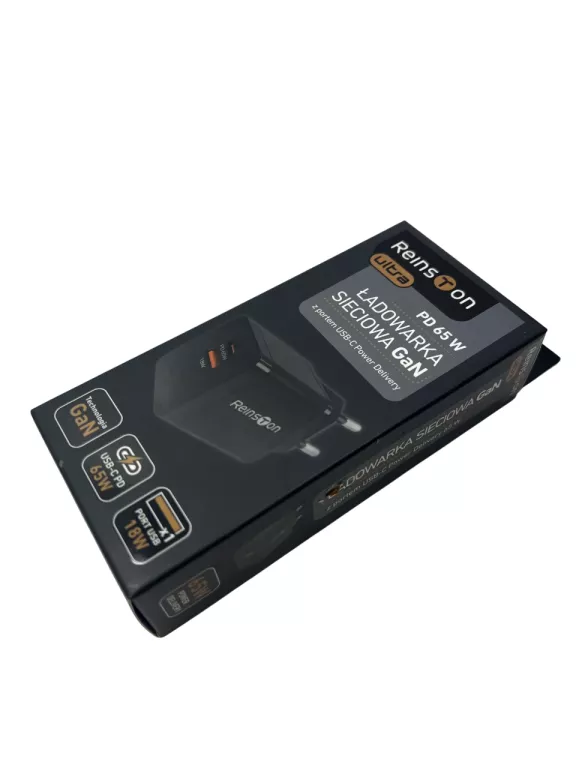 ŁADOWARKA SIECIOWA REINSTON ELSI015 GAN 65W USB-A / USB-C 18W