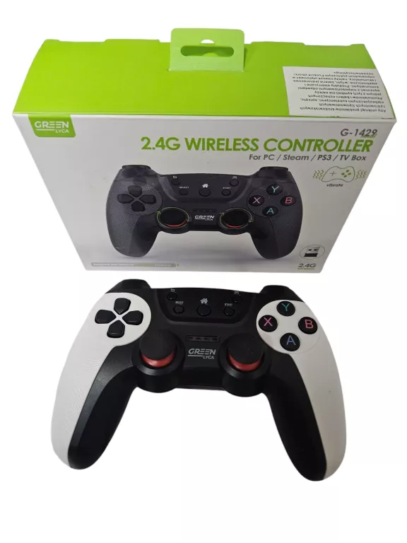 GREEN LYCA WIRELESS CONTROLLER G-1429 PC/PS3/TV BOX/ 2.4G BLACK
