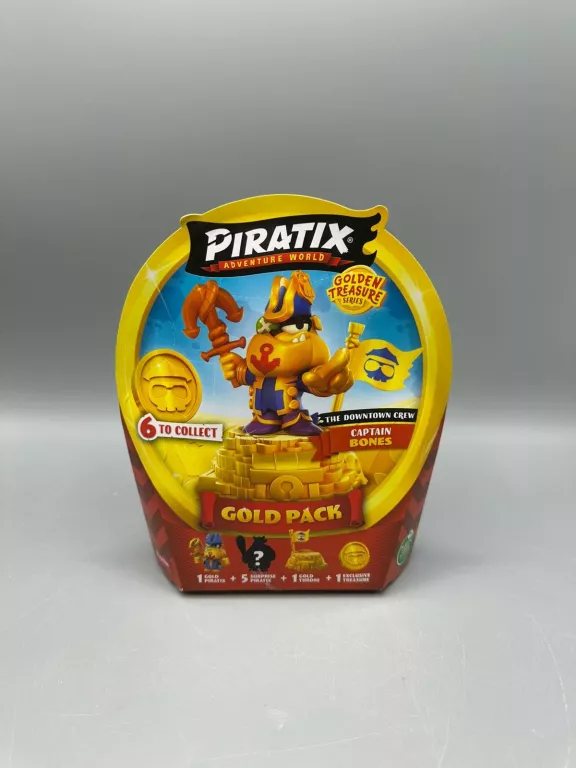 PIRATIX GOLD PACK THE DOWNTOWN CREW + KAPITAN BONES 6 FIGUREK