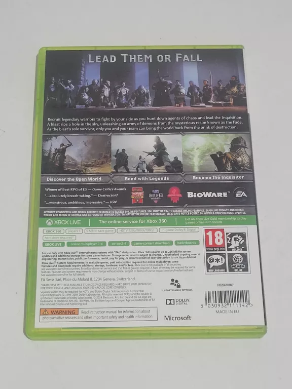 GRA XBOX 360 DRAGON AGE INKWIZYCJA