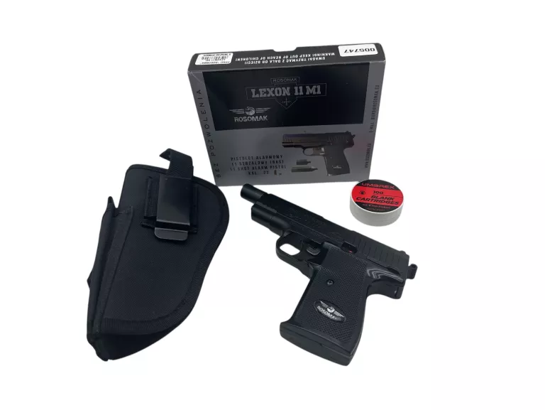 ROSOMAK PISTOLET HUKOWY LEXON 11 M1 11-STRZAŁOWY 6 MM SHORT CZARNY