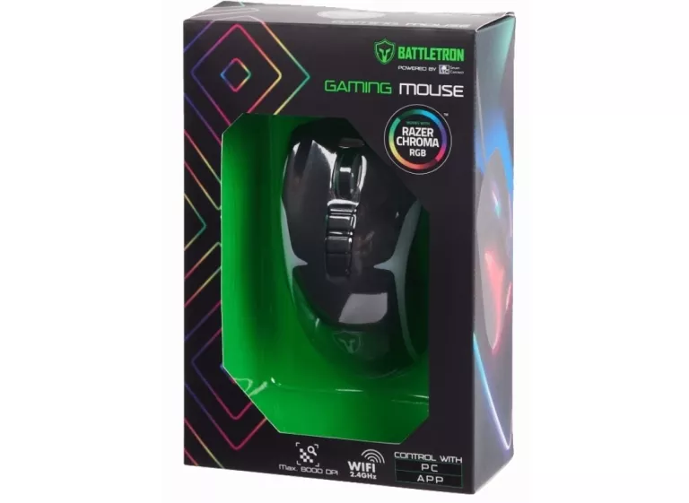 MYSZKA GAMINGOWA BATTLETRON 8000 DPI RAZER CHROMA LED 6 PRZYCISKÓW USB
