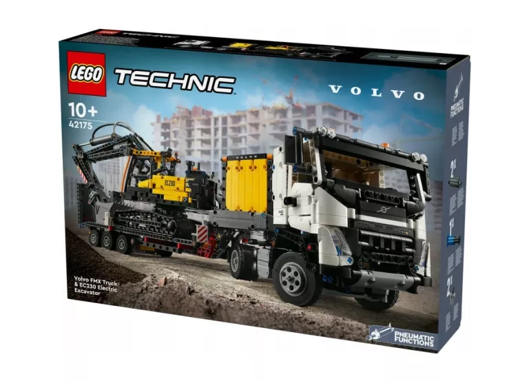 LEGO TECHNIC 42175 CIĘŻARÓWKA VOLVO FMX I KOPARKA EC230 ELECTRIC