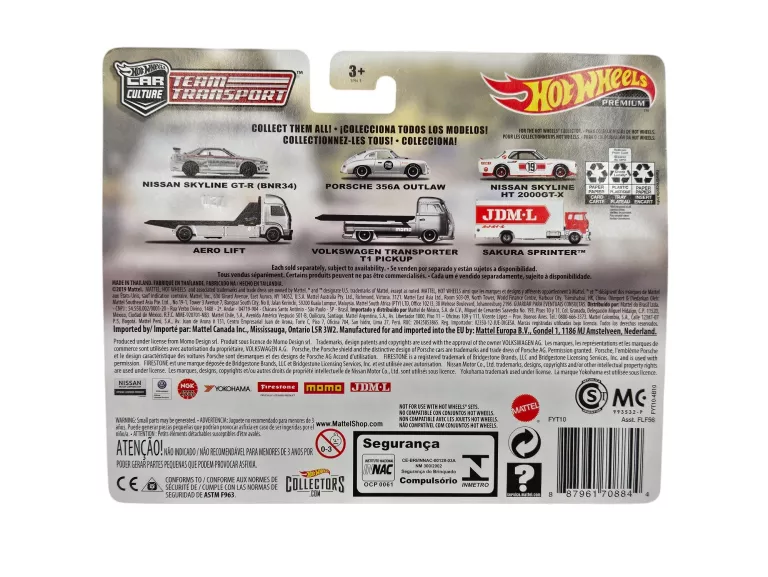 HOT WHEELS PREMIUM TEAM TRANSPORT NISSAN SKYLINE GT-R (BNR34) AERO LIFT