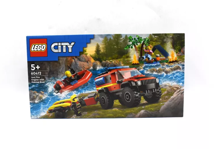 60412 LEGO CITY TERENOWY WÓZ STRAŻACKI Z ŁODZIĄ RATUNKOWĄ