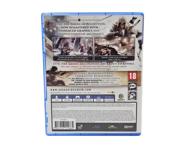 GRA NA PS4 ASSASSIN'S CREED 3 III REMASTERED | NAPISY PL