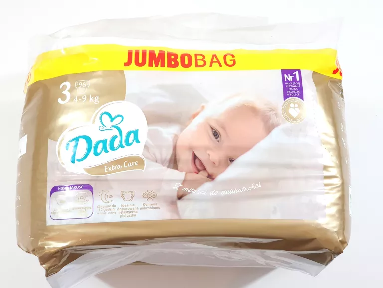 PIELUSZKI DADA EXTRA CARE ROZMIAR 3 96 SZT. JUMBO BAG