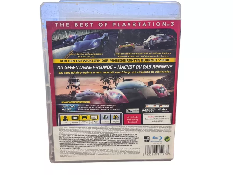 GRA NA PS3 NFS HOT PURSUIT