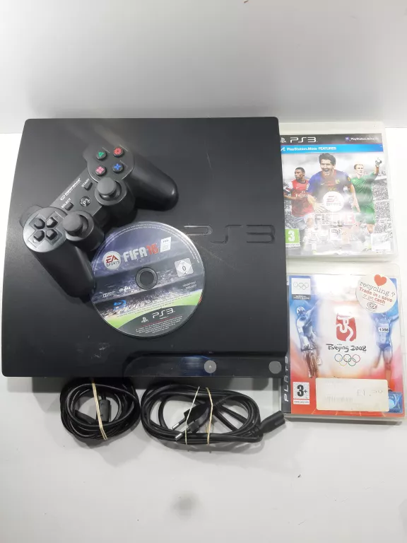 KONSOLA PLAYSTATION 3 SLIM 160GB + FIFA 13 + BENJING 2008 + FIFA 16
