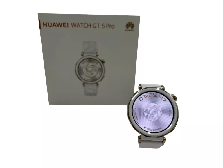 SMARTWATCH HUAWEI WATCH GT 5 PRO JNA-B29 42MM BIAŁY - JAK NOWY!
