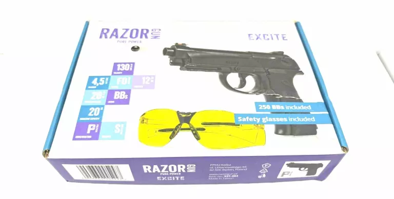 PISTOLET WIATRÓWKA RAZORGUN EXCITE 4,5 MM BB CO2