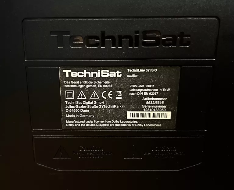 TELEWIZOR 32" TECHNISAT TECHNILINE 32 ISIO