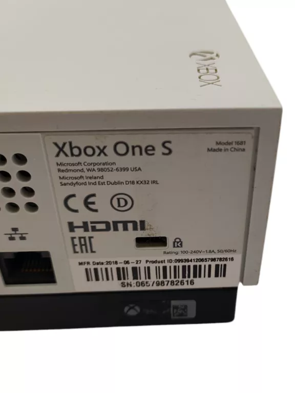 KONSOLA XBOX ONE S MODEL 1681