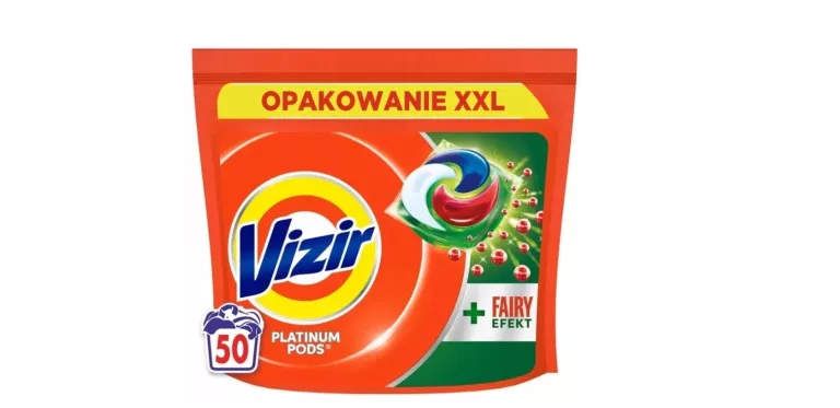 VIZIR PLATINUM PODS + FAIRY EFFECT KAPSUŁKI DO PRANIA, 50 PRAŃ