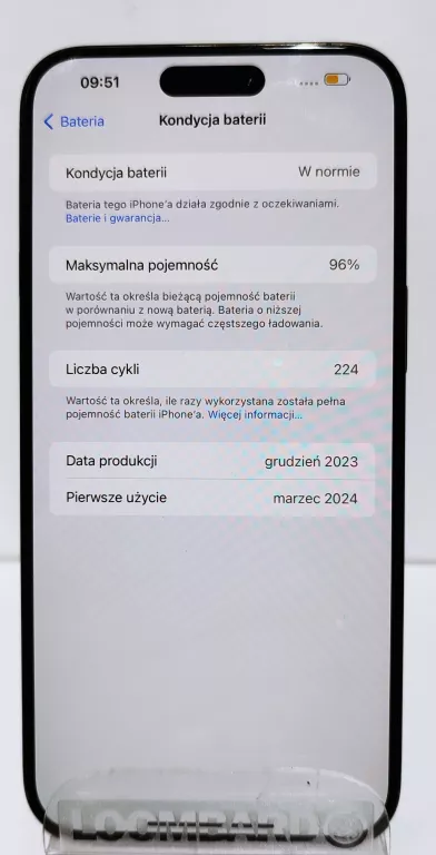 TELEFON IPHONE 15 PRO MAX 256GB 96% BATERII