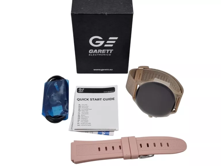 SMARTWATCH GARETT CLASSY ZŁOTY STALOWY NA PREZENT