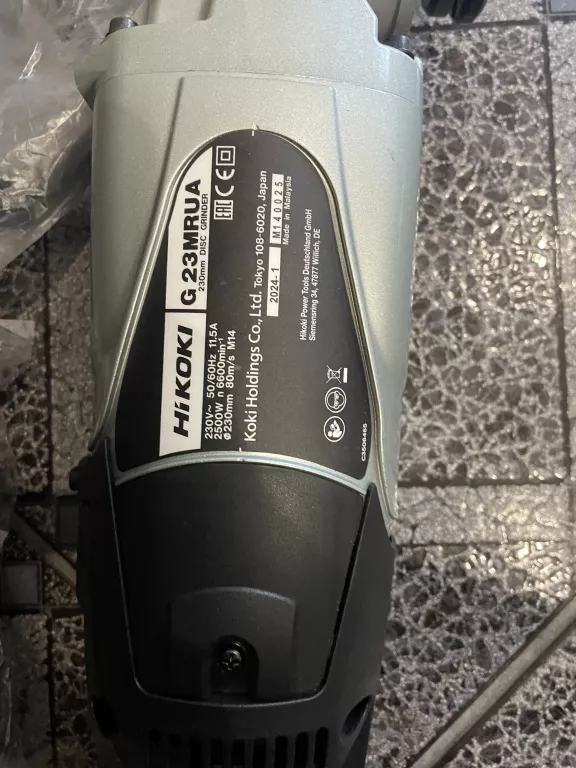 SZLIFIERKA KĄTOWA 230 MM DUŻA KĄTÓWKA 2500 W G23MRUA WKZ HIKOKI