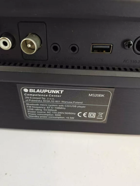 MINIWIEŻA BLUETOOTH BLAUPUNKT MS20BK