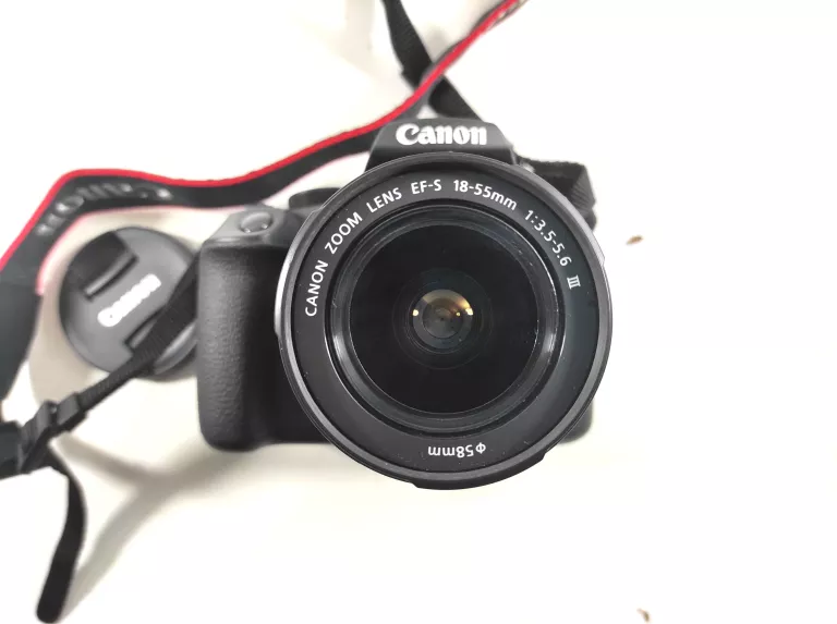 APARAT CANON EOS 1300D DS12621 + OBIEKTYW+ BATERIA+ŁĄD+ TORBA