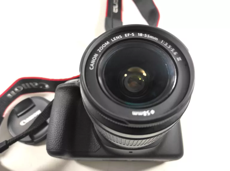 APARAT CANON EOS 1300D DS12621 + OBIEKTYW+ BATERIA+ŁĄD+ TORBA