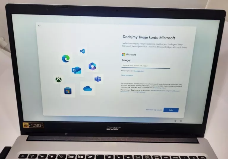 LAPTOP ACER ASPIRE 3 A315-23 N18Q13 + ŁADOWARKA @OKAZJA