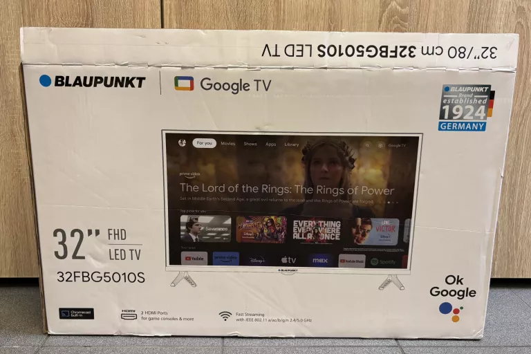 TELEWIZOR BLAUPUNKT 32FBG5010S 32” LED FHD 60 HZ KOMPLET KARTON