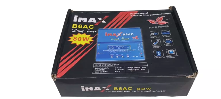 SKYRC IMAX B6AC V2 ŁADOWARKA AKUMULATORÓW SIECIOWA BALANSER LIPO PB 6A 80W