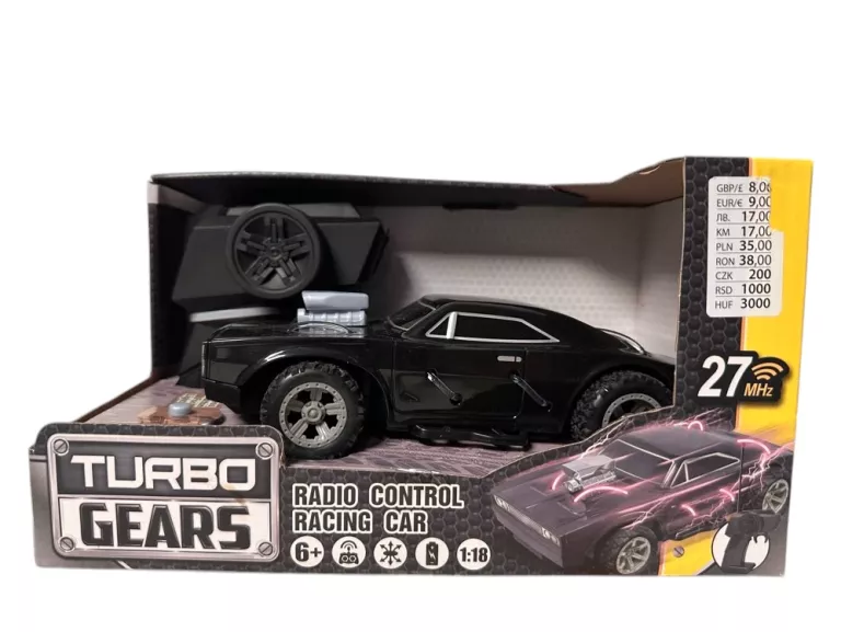 SAMOCHÓD ZDALNIE STEROWANY TURBO GEARS 1:18